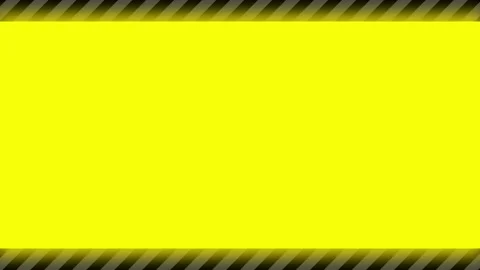 Animation line frame with yellow and black slashes moving to the left Stock Footage 289737087