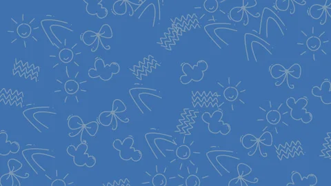 Animation Lineart Seamles Pattern Background 3 Stock Footage 319890505