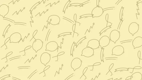 Animation Lineart Seamles Pattern Background 1 Stock Footage 319890517