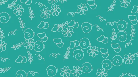 Animation Lineart Seamles Pattern Background 2 Stock Footage 319890540