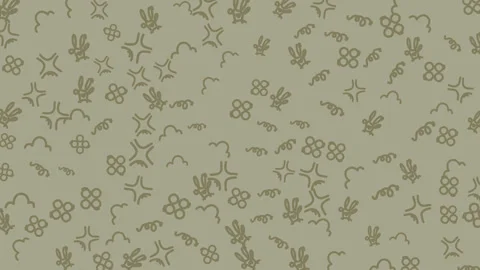 Animation Lineart Seamles Pattern Background 5 Stock Footage 319890542