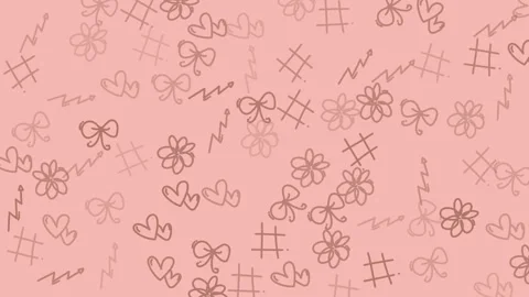 Animation Lineart Seamles Pattern Background 8 Stock Footage 319890690