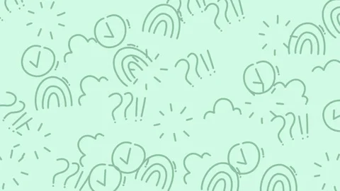 Animation Lineart Seamles Pattern Background 10 Stock Footage 319890704