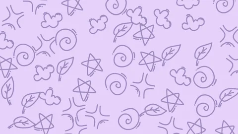 Animation Lineart Seamles Pattern Background 9 Stock Footage 319890712