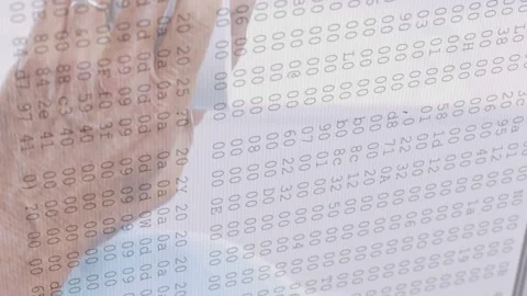 Animation of lines and data processing over senior caucasian man drinking coffee Stock Footage 312772876