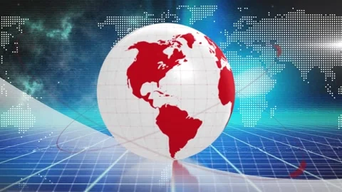 Animation of lines moving around rotatin... | Stock Video | Pond5
