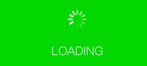 Animation of loading and green screen Stock Footage 242820054