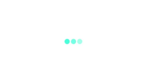 Animation loading bar 3 dots looping progress icon on white background Stockbeeldmateriaal 337699948