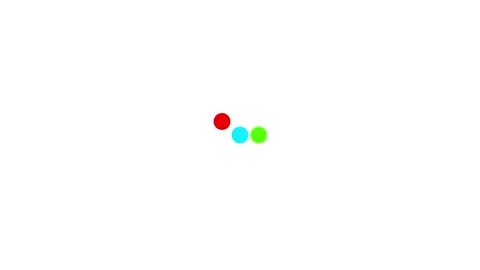 Animation loading bar 3 dots looping progress icon on white background. Stock Footage 337699954