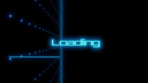 Animation loading bar. Creative background. Neon effect. Stock Footage 144029465