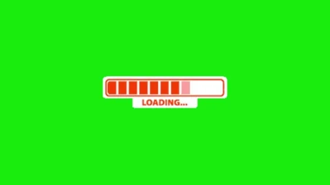 Animation of loading on chroma key background 動画素材 329398401