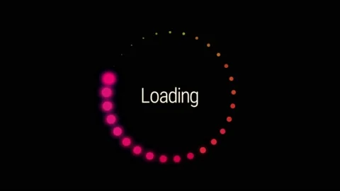 Animation loading circle on black background. Vídeo Stock 153324553