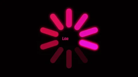Animation loading circle on black background. Stock Footage 156272572