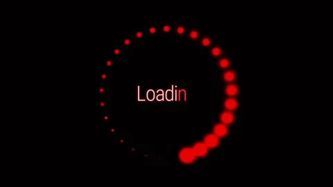 Animation loading circle on black background. Stock Footage 156272602