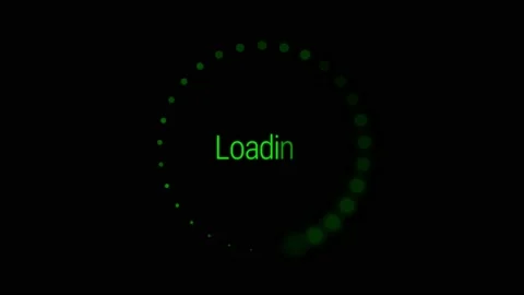 Animation loading circle on black backgr... | Stock Video | Pond5