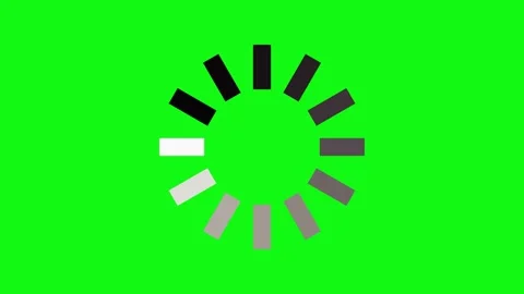 animation - loading circle icon on green... | Stock Video | Pond5