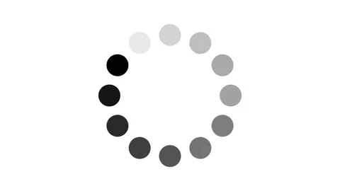 Animation - loading circle icon on white background. 4K video Stock Footage 142510559