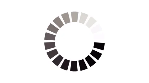 Animation - loading circle icon on white background with alpha channel. 4K video Stock Footage 196542051