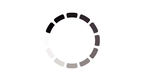 Animation - loading circle icon on white background Stock Footage 196542129