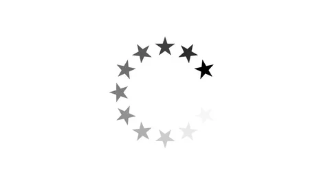 animation - loading circle star icon on ... | Stock Video | Pond5