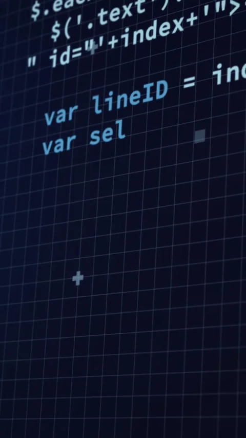 Animation of loading circles, computer language and circuit board pattern over Stock Footage 320921707