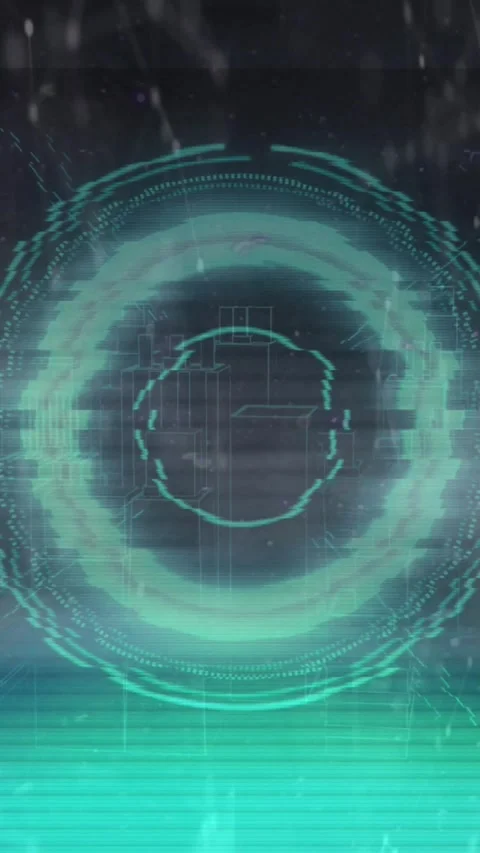 Animation of loading circles, connected dots and computer language over 3d model Stock Footage 321039584