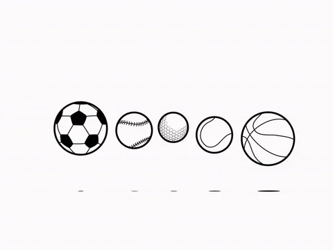 Animation of the loading process in the form of jumping balls Stock Footage 73568762