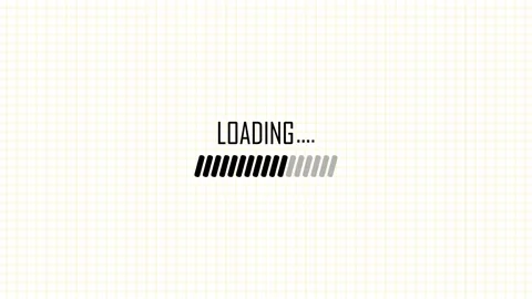 Animation loading progress bar concept with grid line. Black loading bar in.. Видео 335161818