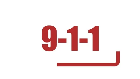 Animation of the logo of the emergency service Stock Footage 150061346
