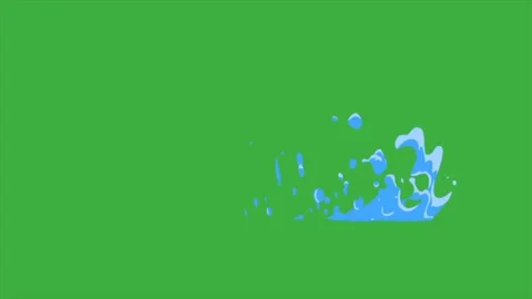 Animation loop cartoon video liquid on g... | Stock Video | Pond5