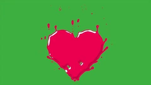 Animation loop cartoon video liquid on g... | Stock Video | Pond5