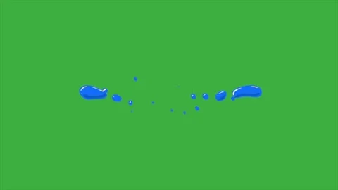 Animation loop cartoon video liquid on g... | Stock Video | Pond5