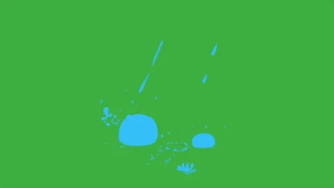 Animation loop cartoon video liquid on g... | Stock Video | Pond5