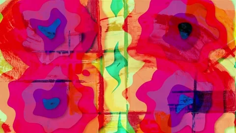 Animation loop colored motion background texture art design video Stock Footage 251737344
