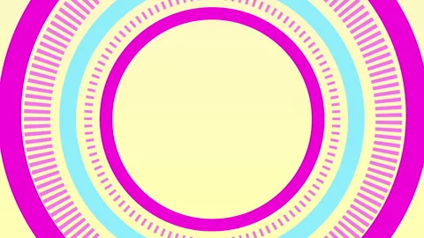 Animation Loop Moving Circle Vivid Yellow Stock Footage 240795352