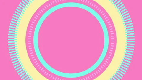 Animation Loop Moving Circle Vivid Pink Stock Footage 240795353