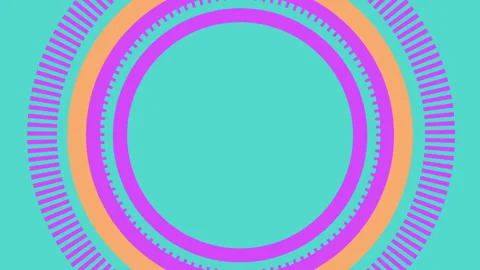 Animation Loop Moving Circle Vivid Blue Stock Footage 240795384