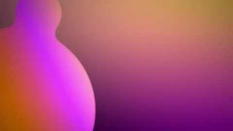 An animation loop of an orange and pink gradient sphere emitting glowing sticky Video stock 312775056