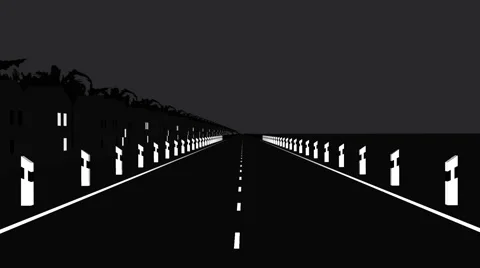 Animation loop roads Stock Footage 50291814