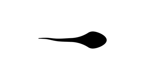 Animation loop Spermatozoon icon. moving white spermatozoid. 4k Stock Footage 102312889
