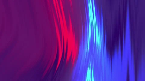 Animation loop technology shows multicolored light vertical lines moving in wave Stock Footage 251407631