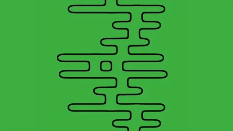 Animation loop video abstract on green s... | Stock Video | Pond5