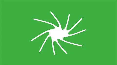 Animation loop video line moving on gree... | Stock Video | Pond5