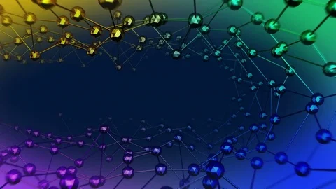 Animation loopable of the polygonal structure. Stock Footage 71765583