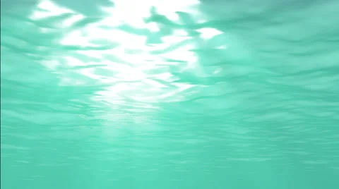 Animation, Loopable turquoise green Underwater, 4K Stock Footage 40426769