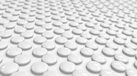 Animation a looped round tablets white Stock Footage 60713487
