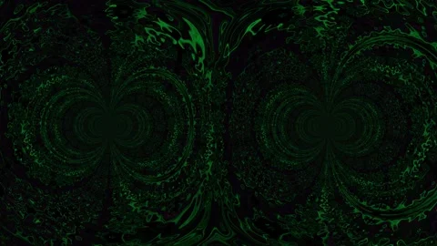 Animation Looping Dark Green Flowing Video With Abstract Shapes 库存影片 326506045