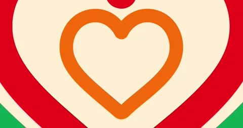 Animation love tunnel repeat looping Video stock 315547866