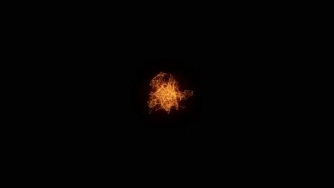 Animation of Low poly chain connection lines with triangles Vídeo Stock 103760028