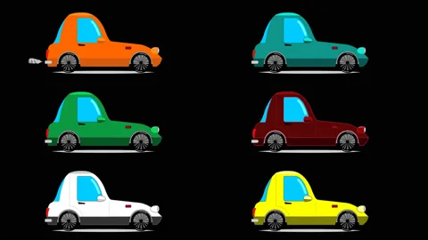  Animation machine with alpha channel Stock Footage 87248064